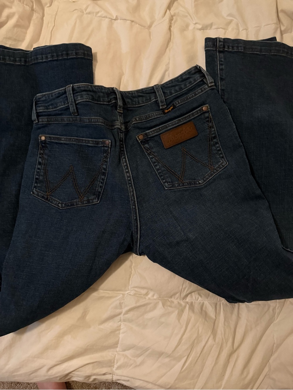 Wrangler Dark Blue High Rise Flare women’s Jean